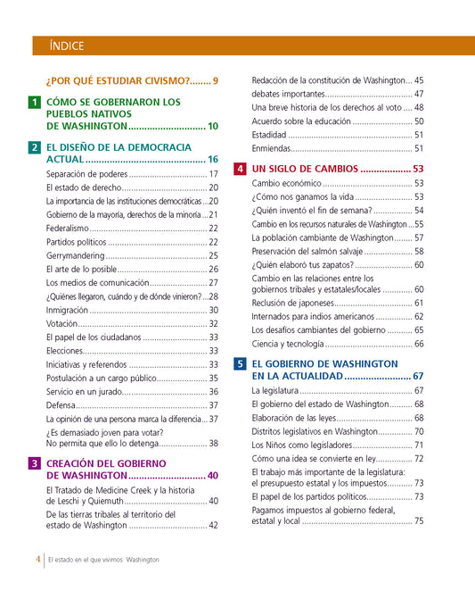 El estado en el que vivimos: Washington (8ª edición)