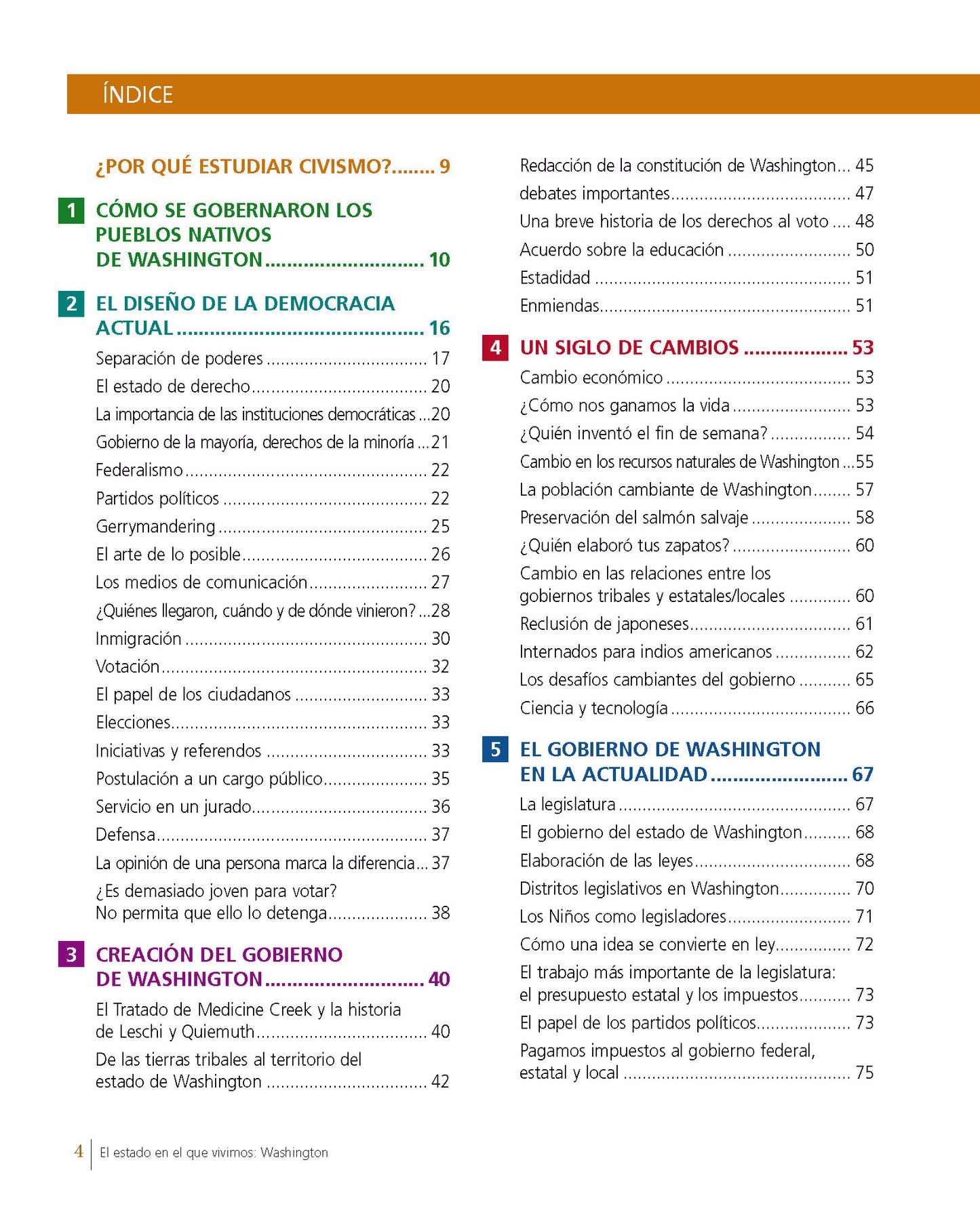 El estado en el que vivimos: Washington (8ª edición)